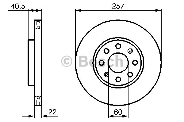 [BOSCH 0986479223] Punto 1.3 1.4 Jtd 2004- Ön Fren Ayna Takım 55700920