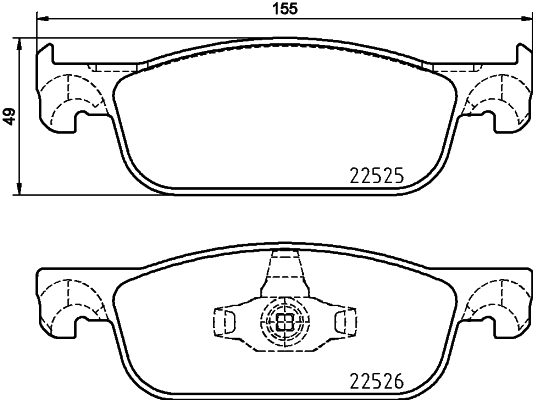 [BOSCH 0986424021] Clio 4 Sandero Stepway Ön Balata 140Mm 2016-