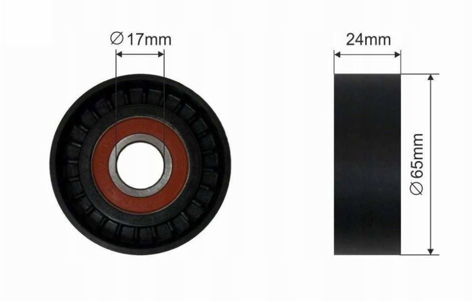[BMS 316] Alternatör Gergi Rulmanı Kütüksüz Golf 5 Jetta Passat Polo 1.4 16 Fsi 03C145299C