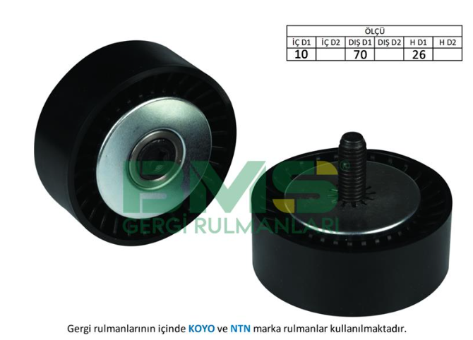 [BMS 310] Doblo Fiorino Linea Nemo Bipper Combo 1.6 Mtj Alternatör Gergi Rulmanı Civatasız 55190811