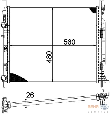Kango 2 1.5D Komple Radyatör