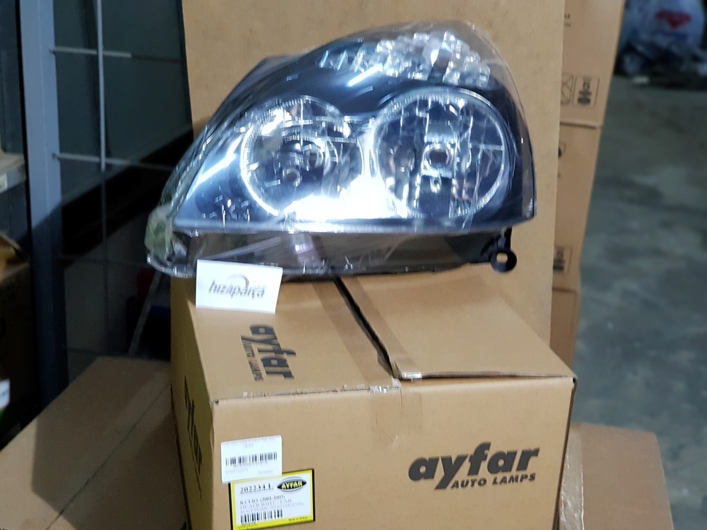 Clio 2001-2005 Komple Far Sol Siyah (Motorsuz ) 7701054058