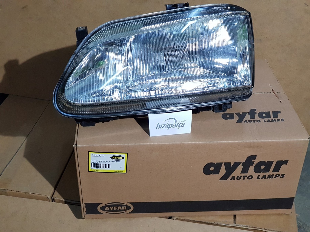 [AYFAR 202232] Megane 1 1996-1998 Tekli Komple Far Sol Motor Takılan 7701040682