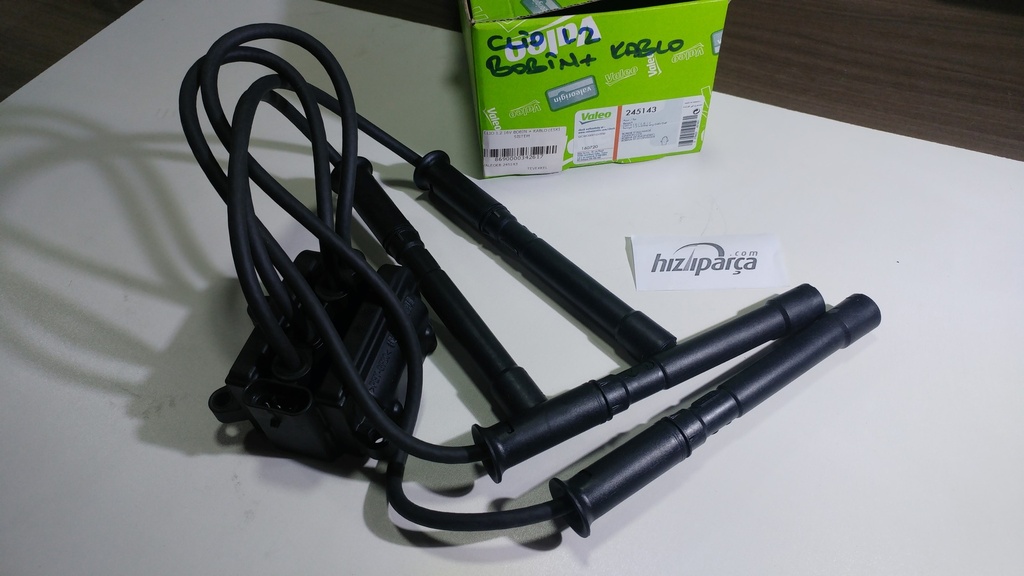 [VALEO 245143] Clio 1.2 16V Bobin + Kablo (Eski Sistem)