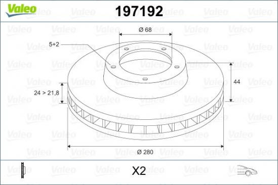 [VALEO 197192] Megane 3 4 Fluence Laguna 3 Duster Ön Fren Ayna Tk 402064151R