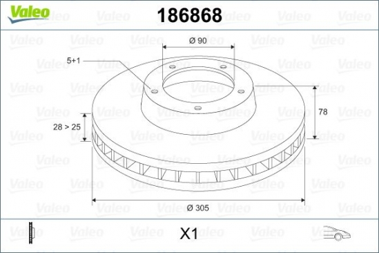 [VALEO 186868] Master 2 2003-2010 Ön Fren Ayna Takım 7700314064
