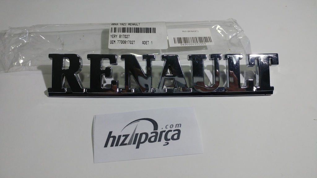 [AVG-817027] Yazı (Renault) 7700817027
