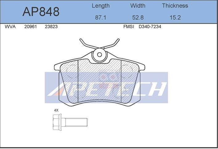 Megane 2 3 Fluence P307 Arka Balata