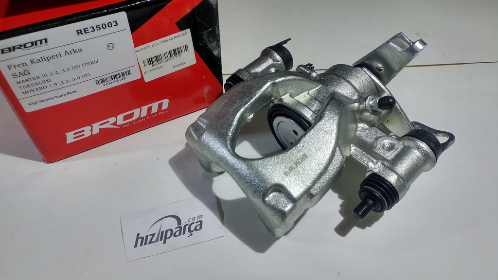 [AFT F0619150] Master 3 2010- Arka Kaliper Sağ Tek Teker 440014373R