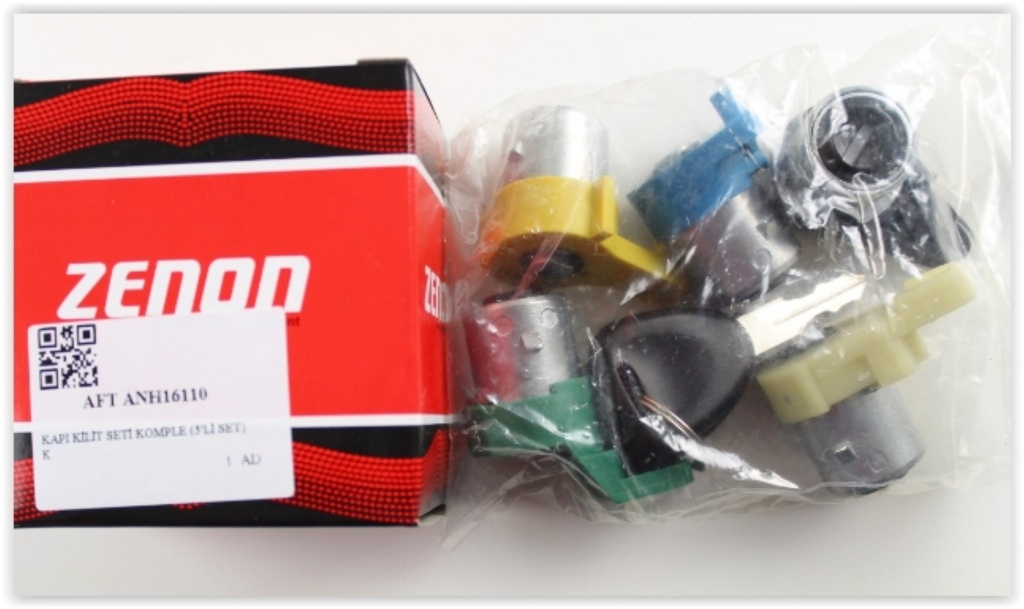 [AFT ANH16110] Kango Kapı Kilit Fişeği Komple (5'Li Set) (98-07) 7701472589