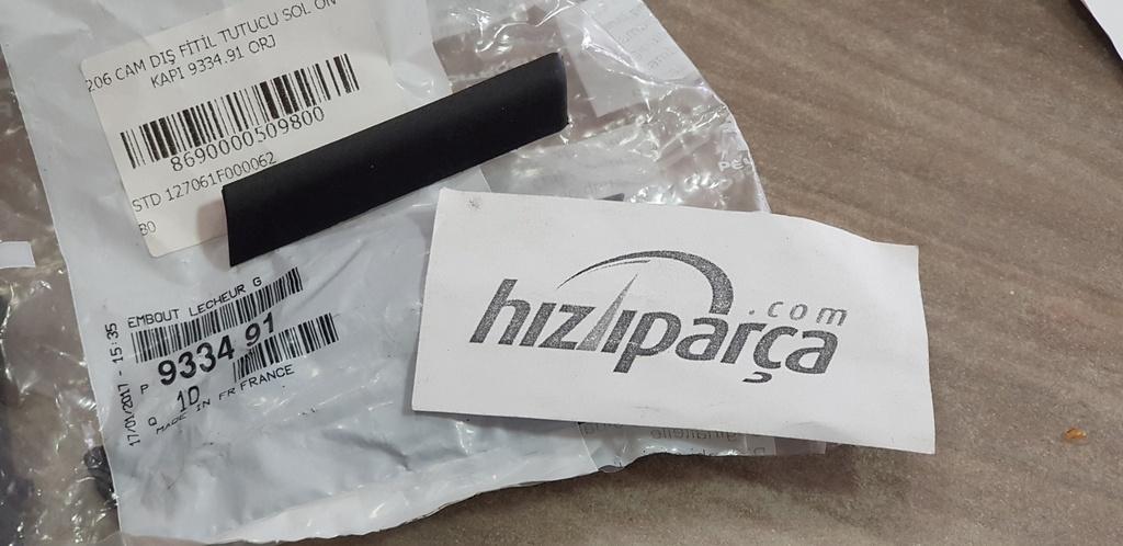 P206 Cam Dış Fitil Tutucu Sol Ön Kapı 9334.91 Orjinal