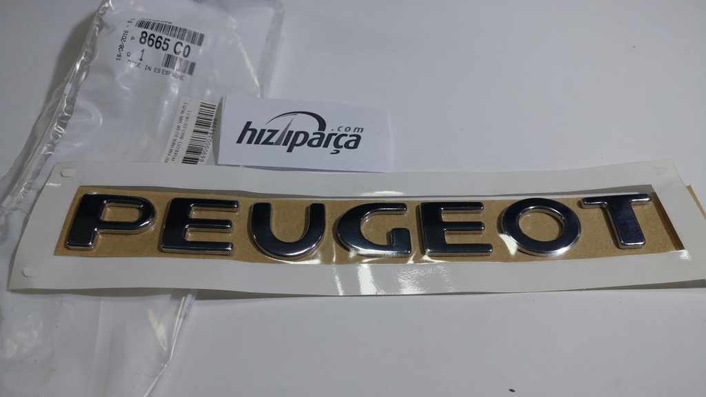 [8665.C0] P307 Partner 02-08 Yazı ( Peugeot) 8665.C0 Orjinal