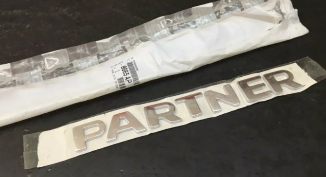 [8665 AP] P307 Partner Arka Yazı ( Partner) 2002-2017 8665.Ap Orj