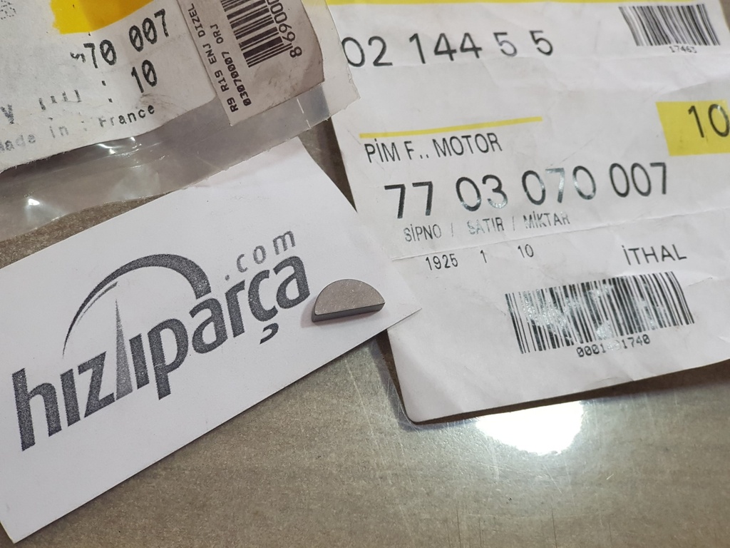 R9 R19 1.4 8V R11 Flash 1700 Dizel Krank Kaması 7703070007 Mais