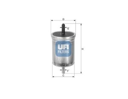 [UFI-31.561.00] R19 1.6 8V Laguna 1 1.6 2.0 16V Benzin Filtesi 7700820376 (Cak Yeri Düz)