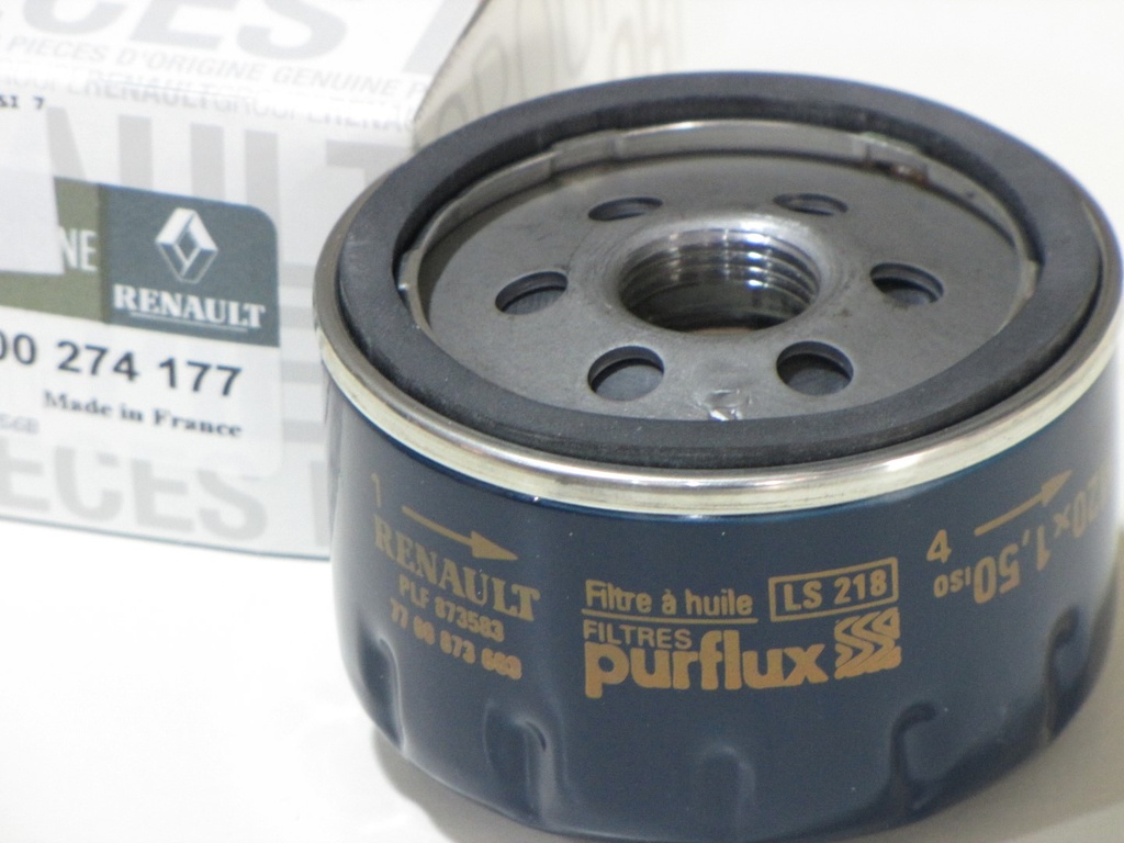 [7700274177] Renault Benzinli Araçlar Yağ Filtresi 7700274177 Orjinal