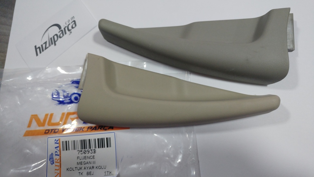 [75093A] Megane 3 Fluence Koltuk Ayar Kolu Takım Bej 876187085R