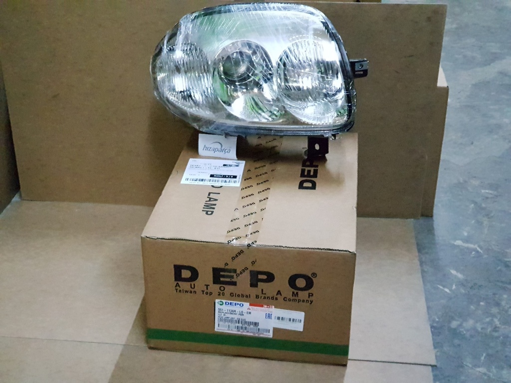 Clio 1998-2001 Komple Far Sağ Mercekli 7701045175