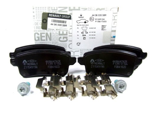 [440603558R] Grand Scenic Megane 3 Fluence 08-- Megane 4 Arka Balata (Elt El Fren Sistemi) 440603558R Mais