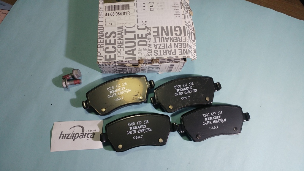 Clio 3 06-12 Logan 07- Mcv Duster Lodgy Clio 4 Ön Balata 410608481R Orjinal