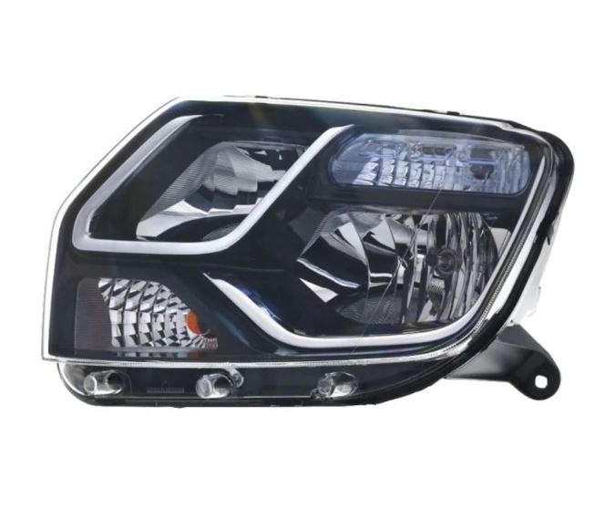 [260606709R] Duster 2010- Siyah Komple Far Sol ( Gündüz Farı Kareli ) 260606709R Orjinal