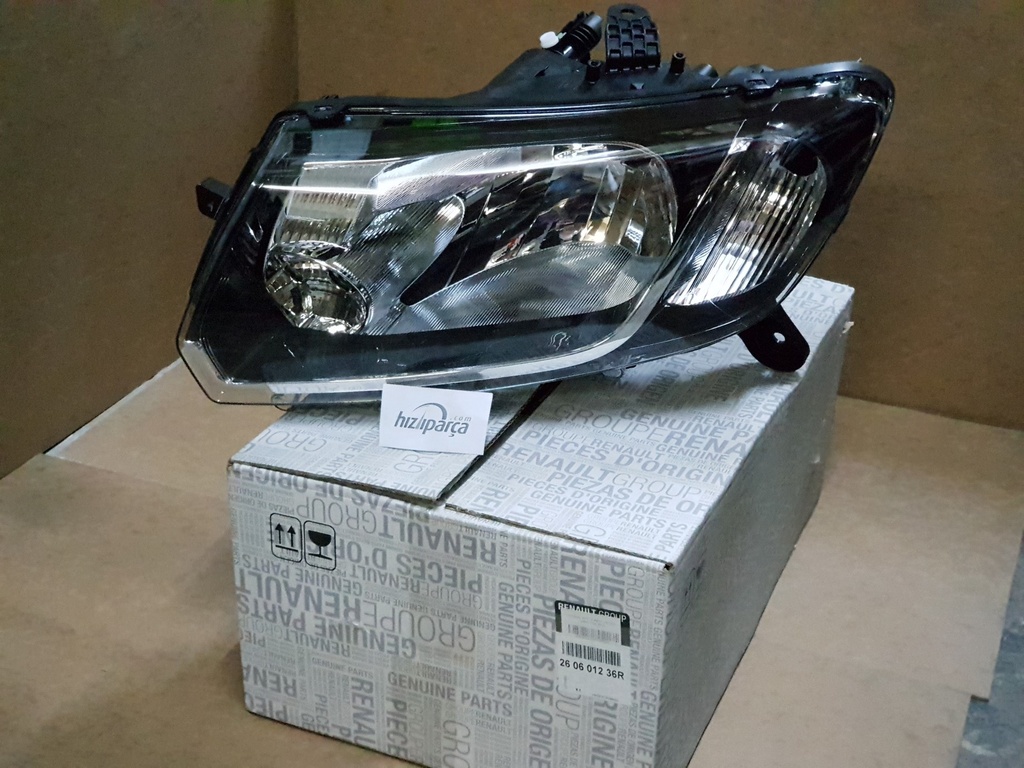 [260601236R] Symbol Sandero 2012- Komple Far Sol 260601236R Mais