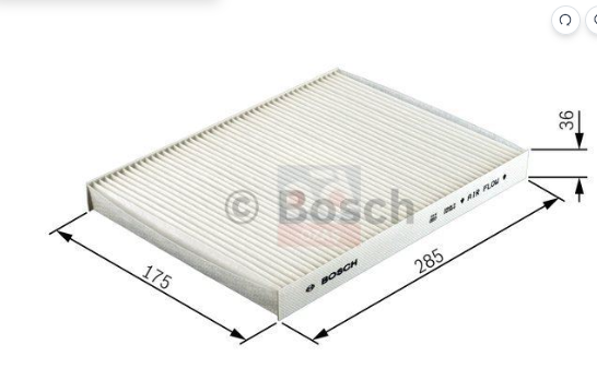 [1987432079 (BOSCH 0986TF0080)] P307 P308 C2 C3 C4 Polen Filtresi Kanatsız 6447.KL