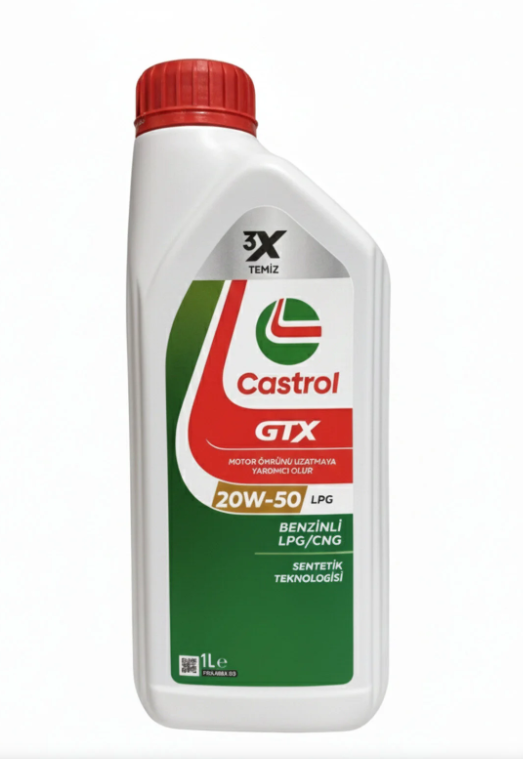 [15E614] Castrol Motor Yağı 20W50 C GTX LPG 1LT