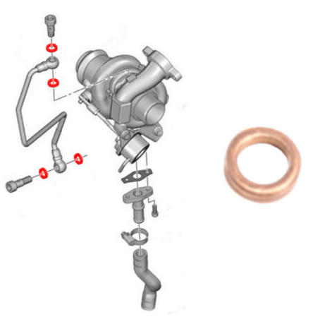 [0157.08] P206 P306 P407 C2 C3 1.4 1.6D (01-10) Motor Blok Kenar Contası 0157.08 Orjinal