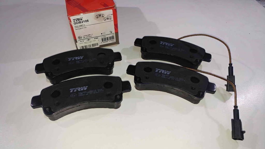 [TRW GDB2106] Boxer Jumper Ducato 3 2014- Arka Balata Fişli 77367094