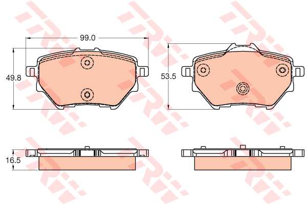 [TRW GDB2036] P308 C4 2013- Arka Balata 268 Mm 1609000680