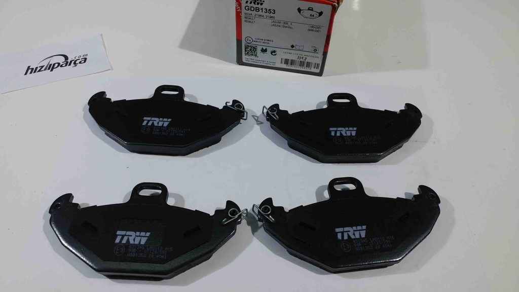 [TRW GDB1353] Laguna 1 2.0 16V Arka Balata (Geniş Delik) 7701205491
