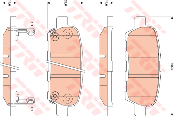 [TRWF GDB3507] Koleos Qashqai Arka Balata 44060Al585 D4060Ja00J