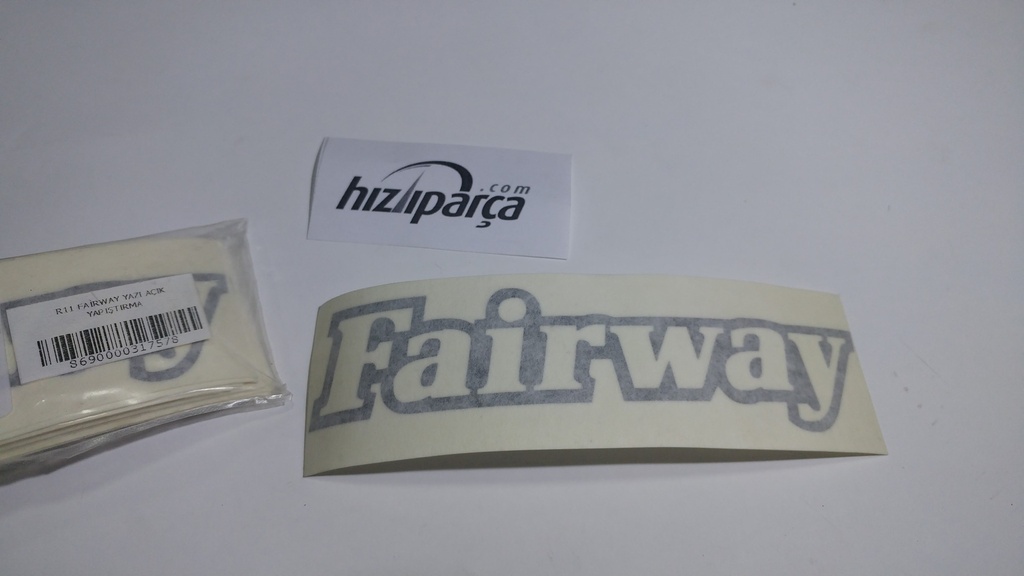 [SUS 0029] R11 Fairway Yazı Açık Yapıştırma