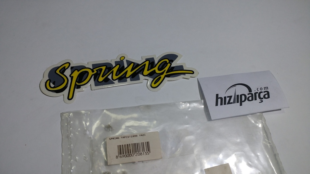 Spring Yapıştırma Yazı