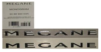 [SPK 1155] Megane 3 Arka Yazı (Megane)