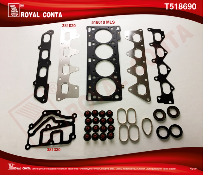 Laguna 1 Megane 1 1.8 2.0 16V F4R Üst Takım Conta 7701471278