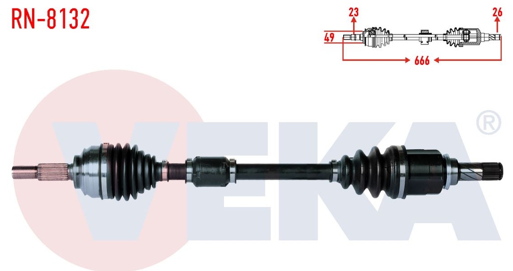 [RN-8132] Clio 4 Komple Aks Sol 1.2 16V Komple 391018662R