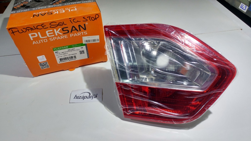 [PLEKSAN 3803] Fluence Stop Sol İç 265550041R