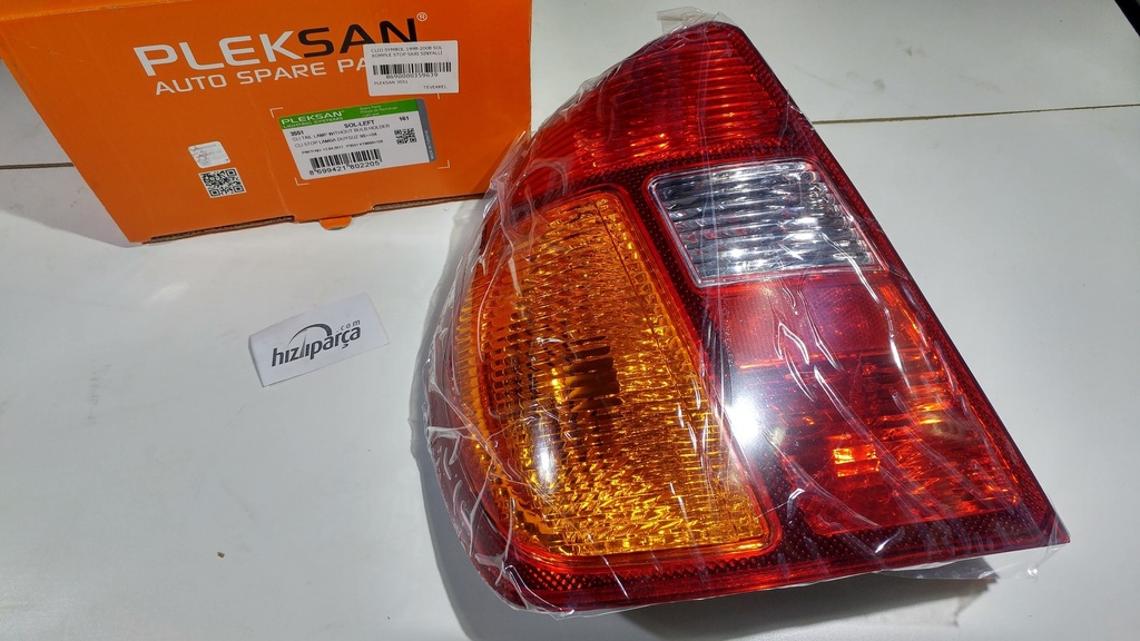[PLEKSAN 3551] Clio Symbol 1998-2008 Sol Komple Stop Sarı Sinyalli 7700433751