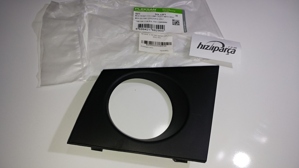 [PLEKSAN 3371] Megane 2 Sis Far Kapak Çerçevesi Sisli Sol