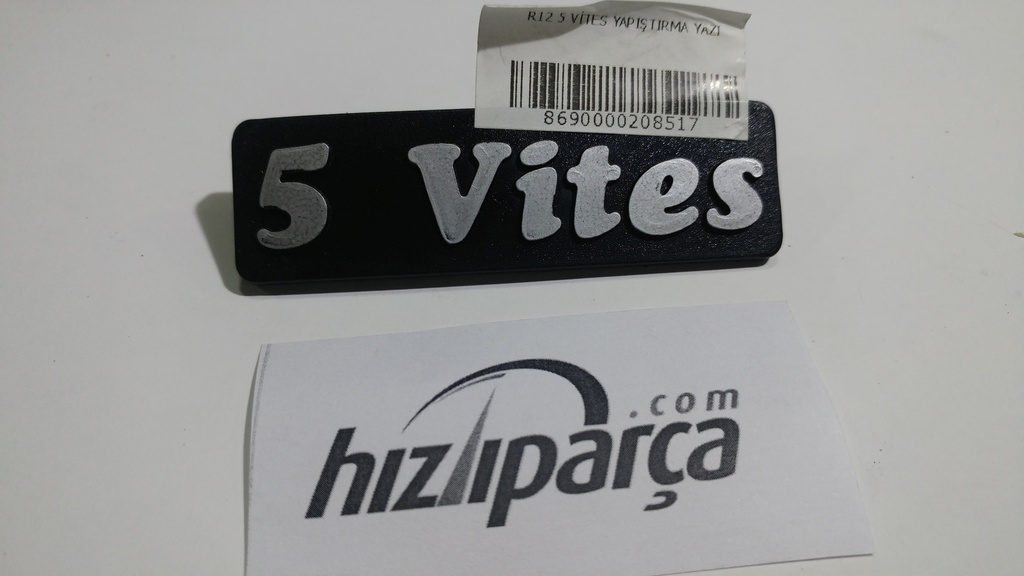 [OKSA 204] R12 5 Vites Yapıştırma Yazı