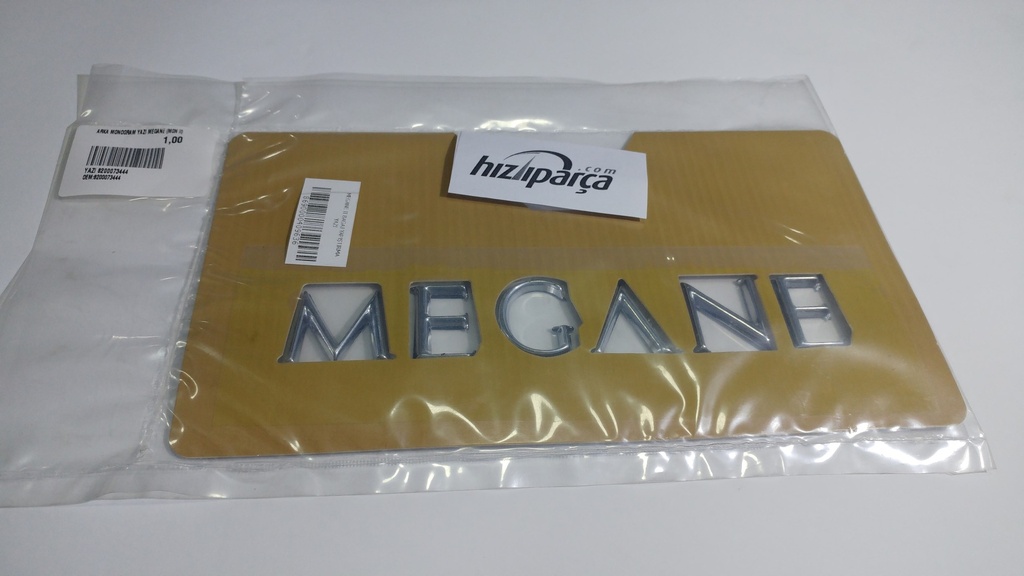 [OEM 8200073444] Megane 2 Bagaj Yapıştırma Yazı 8200073444