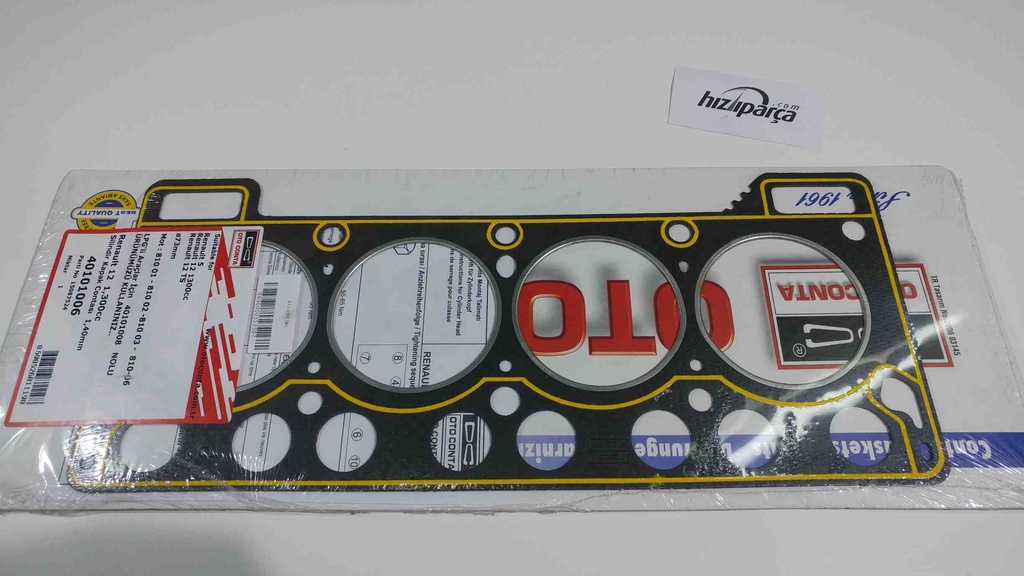 [OCONTA 40101006] R12 1300 Skc Silindir Kapak Contası