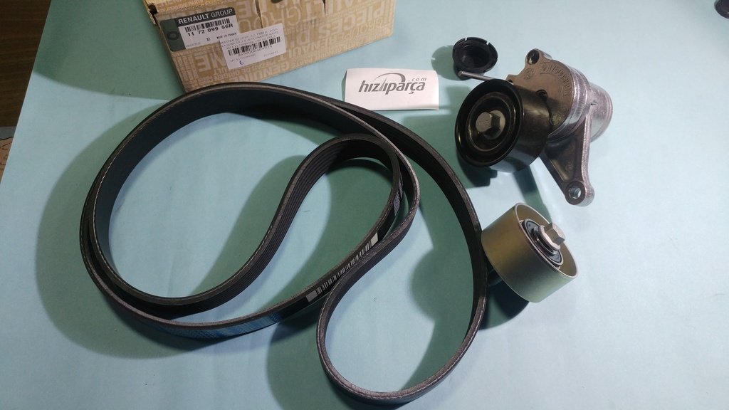 [MY 117209956R] Master 3 2010- 2.3 Trafic 2010- Laguna 3 2.0 Alternatör Kayış Kiti 117209956R Orj (G.Prizi Hayır) 7Pk1687
