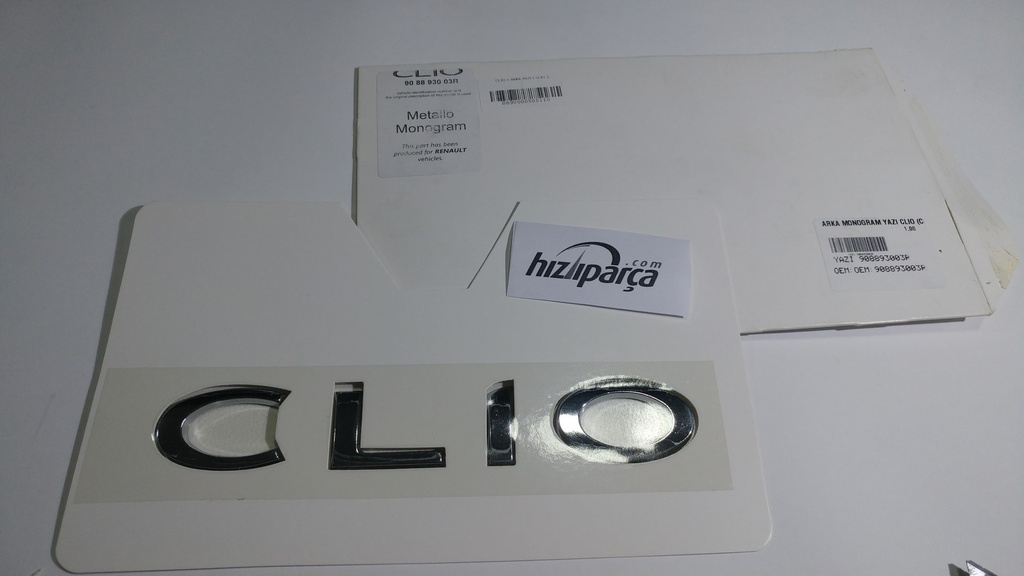 [MTJ 5826] Clio 4 Arka Yazı ( Clio ) 908893003R