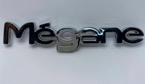 [MTJ 5141] Yazı ( Megane 1 ) Arka Krom 7700845989