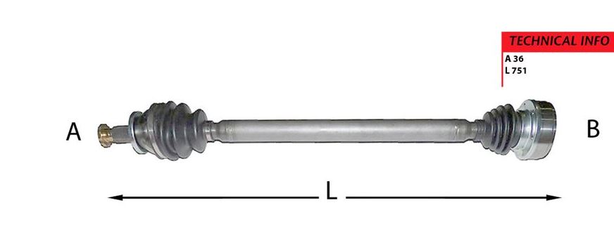 [MML-359002501200] Polo 01-08 İbiza Fabia 1.2 1.4 16v Komple Aks Sağ 6Q0407272BD