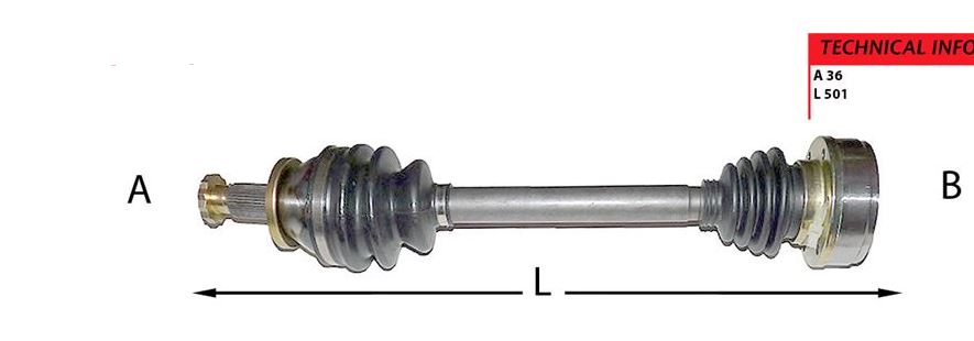 [MML-359002501130] Polo 01-08 İbiza Fabia 1.2 1.4 16v Komple Aks Sol 6Q0407271AT