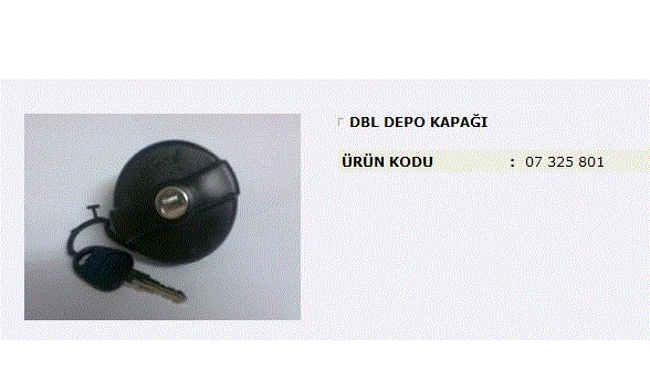 [MITA 07325801] Doblo Yakıt Depo Kapağı 46738097